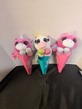 NEW Zuru CoCo Cones with Surprise Collectible Lot 2 Spritz & Fifi Plush Bundle